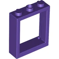 Window Frame 1 x 3 x 3 / Dark Purple