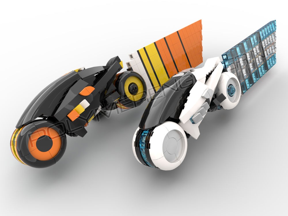 Lego EX764 Large deluxe light cycles, tron-inspired, 2 colors