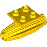 Engine, Strakes, 2 x 2 Thin Top Plate / Yellow