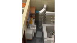 Flat with full interior decoration