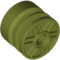 Wheel 18 x 14 with Pin Hole, Fake Bolts and Shallow Spokes / Olive Green