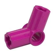 Technic Axle and Pin Connector Angled #5 - 112.5° / Magenta
