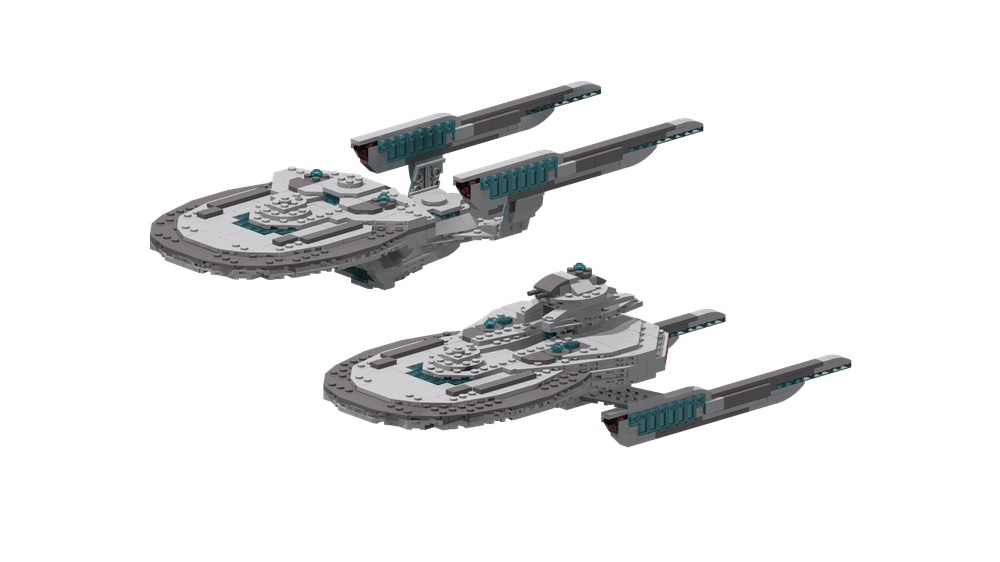 Lego Adelaide-Class and Copernicus-Class Original Starships, Smooth Edition