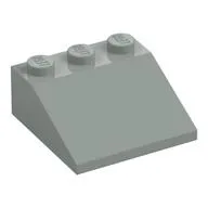 Brick Sloped 33° 3 x 3 / Light Gray