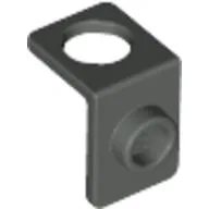 Minifig Neckwear Bracket [One Stud] / Dark Gray