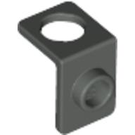 Lego Minifig Neckwear Bracket [One Stud] / Dark Gray