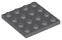 Plate 4 x 4 / Dark Bluish Gray