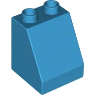 Duplo Brick 2 x 2 x 2 Slope / Dark Azure