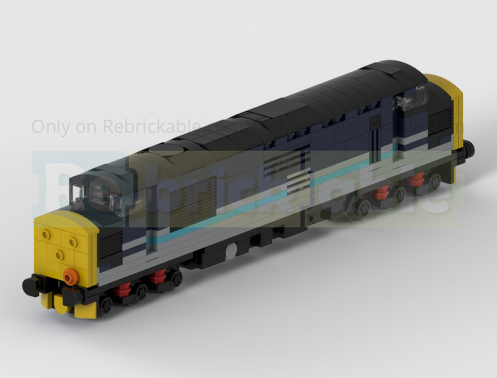 Lego 4-Wide BR Class 37/4 Diesel Locomotive Train In Regional Railways Livery