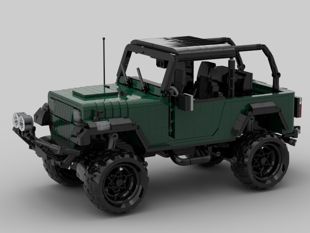 Lego 1995 Jeep Wrangler Dark Green