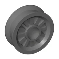 Wheel Spoked 2 x 2 with Pin Hole / Dark Bluish Gray