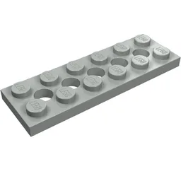 Technic Plate 2 x 6 [5 Holes] / Light Gray