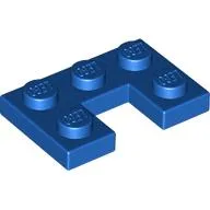 Plate 2 x 3 with 1 x 1 Cutout / Blue
