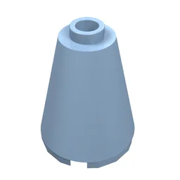 Cone 2 x 2 x 2, Open Stud / Bright Light Blue