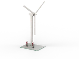 wind turbine with tesla chargers