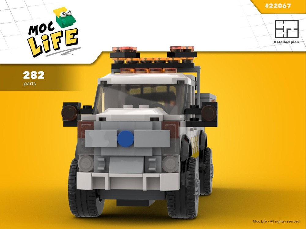 Lego Ford F-250 quad cab long bed roadside service