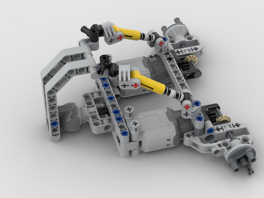 Lego Baja Buggy rear Axle - with 2 L motors
