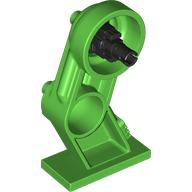 Lego Mech Leg, Right, with Black Pin / Bright Green