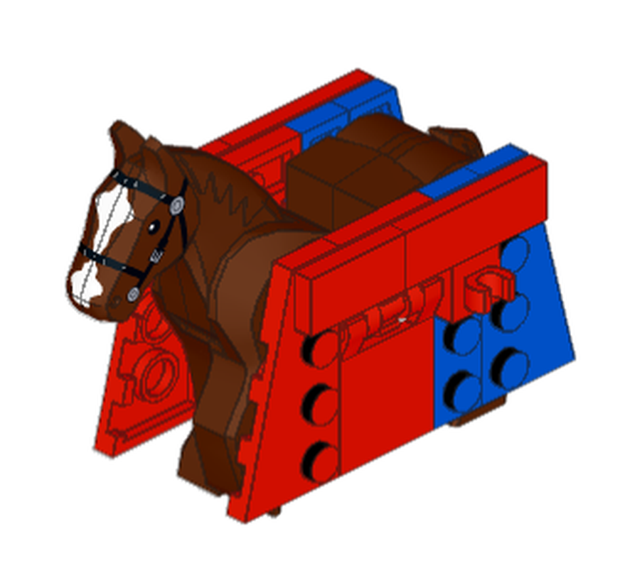 Lego Lion Knight Horse Barding