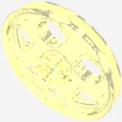 Technic Wedge Belt Wheel [aka Pulley] / Trans-Neon Green