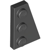 Wedge Plate 3 x 2 Right / Black