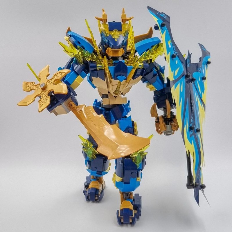 Lego Riyu's Elemental Dragon Mech vs Modified Empress Mech