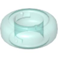 Lego Clikits Bead, Ring, Thick Small with Hole / Trans-Light Blue