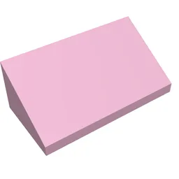 Brick Sloped 30° 1 x 2 x 2/3 / Bright Pink