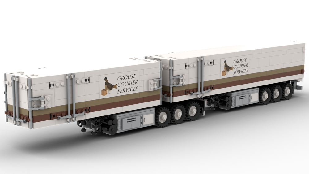 Lego B-Double Dryvan Trailers
