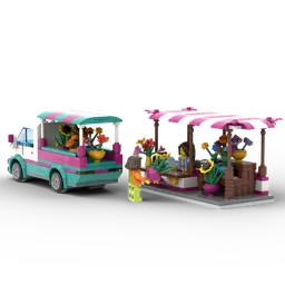 Florist Stand with Delivery Van