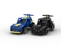Lego Technic mini Drift car powered