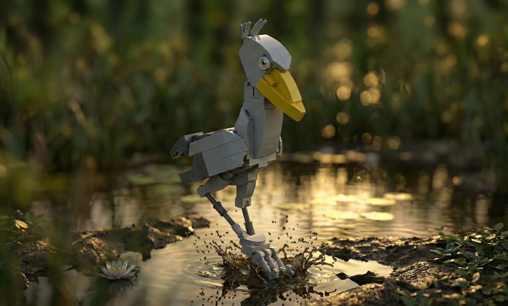 Lego Shoebill - Accurate, elegant and very posable