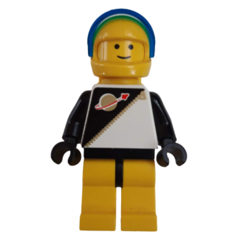 Lego Futuron Spaceman, Black and Yellow with Airtanks and Dark Blue Visor