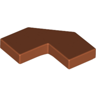 Lego Tile Special 2 x 2 Corner with Cut Corner - Facet / Dark Orange
