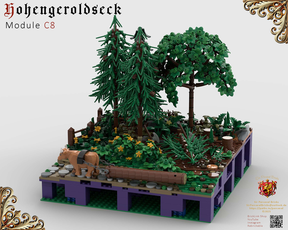 Lego C8 Castle Hohengeroldseck - Logging camp (Landscape Expansaion 1)