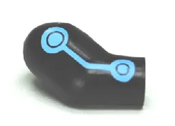 Arm, Right with Medium Blue Circles and Lines Batman Electro Pattern