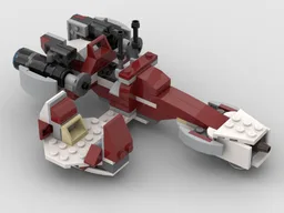 Coruscant Guard BARC Speeder - 75372 Upgrade / MOC Gunship Companion Build