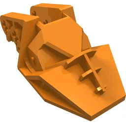 Technic Block 3 x 6 x 1 & 2/3 / Orange