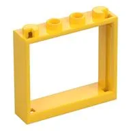 Window 1 x 4 x 3 without Shutter Tabs / Yellow