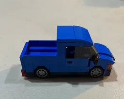 Small blue pickup