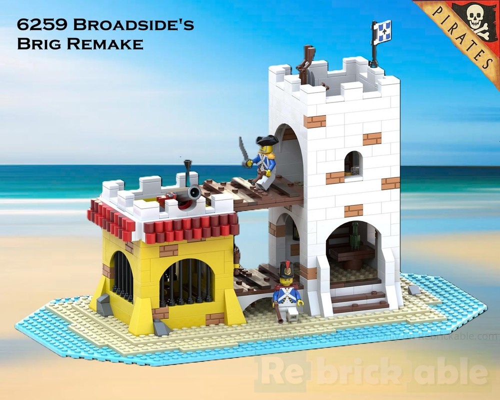 Lego 6259 Broadside's Brig Remake