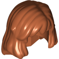 Lego Hair Mid-Length / Dark Orange
