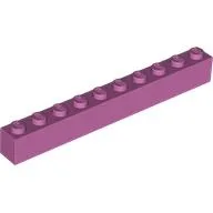 Brick 1 x 10 / Medium Dark Pink
