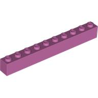 Lego Brick 1 x 10 / Medium Dark Pink