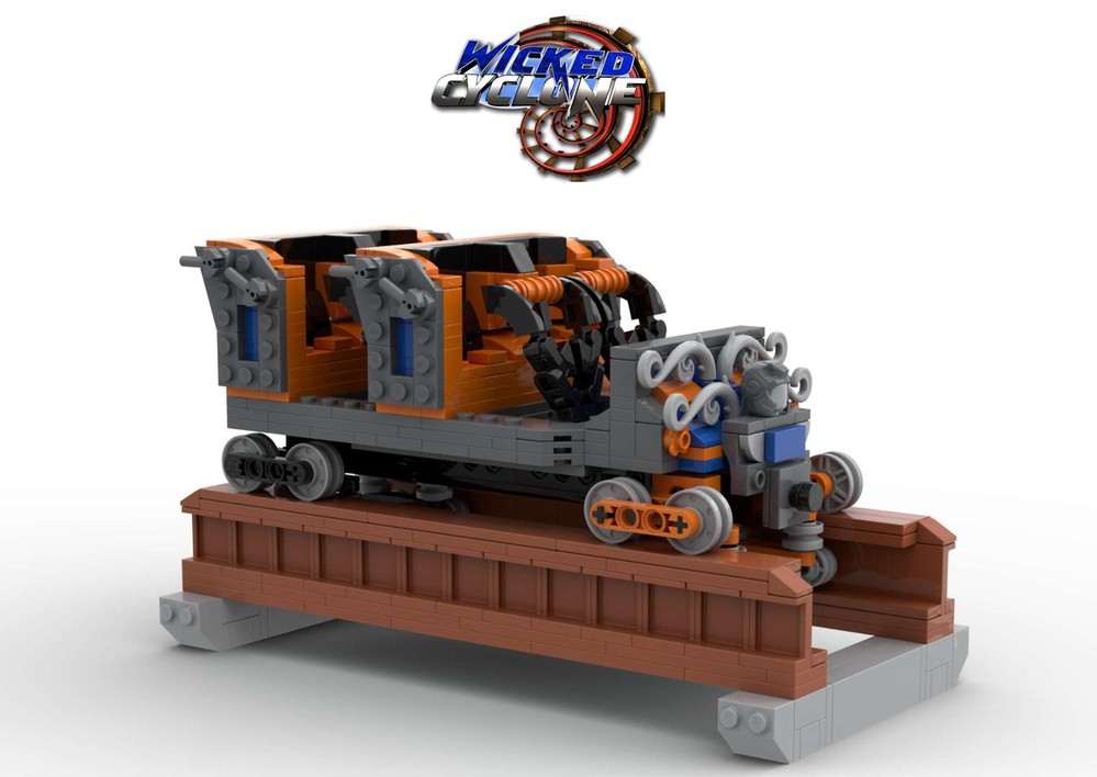 Lego Roller coaster - WICKED CYCLONE - Six Flags New England
