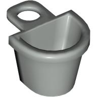 Lego Minifig Neckwear Basket [D Style] / Light Gray