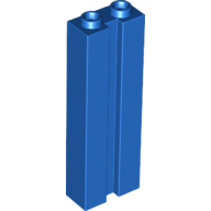 Lego Brick Special 1 x 2 x 5 with Groove / Blue