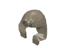 Lego Headdress Nemes (Mummy) with Stud [Type 2] / Dark Tan