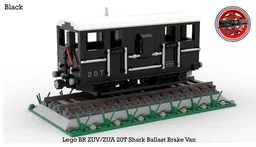 Lego BR ZUV/ZUA Shark Ballast Brake Van (1:48 Scale) (Black)