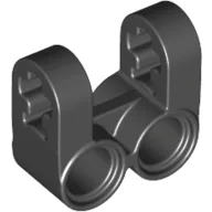 Technic Axle and Pin Connector Perpendicular Double Split / Black